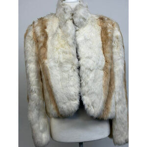 Vintage rabbit fur coat (Large)